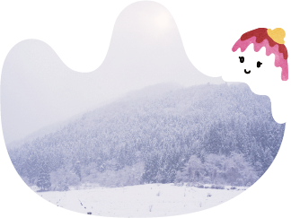 山辺町の雪景色